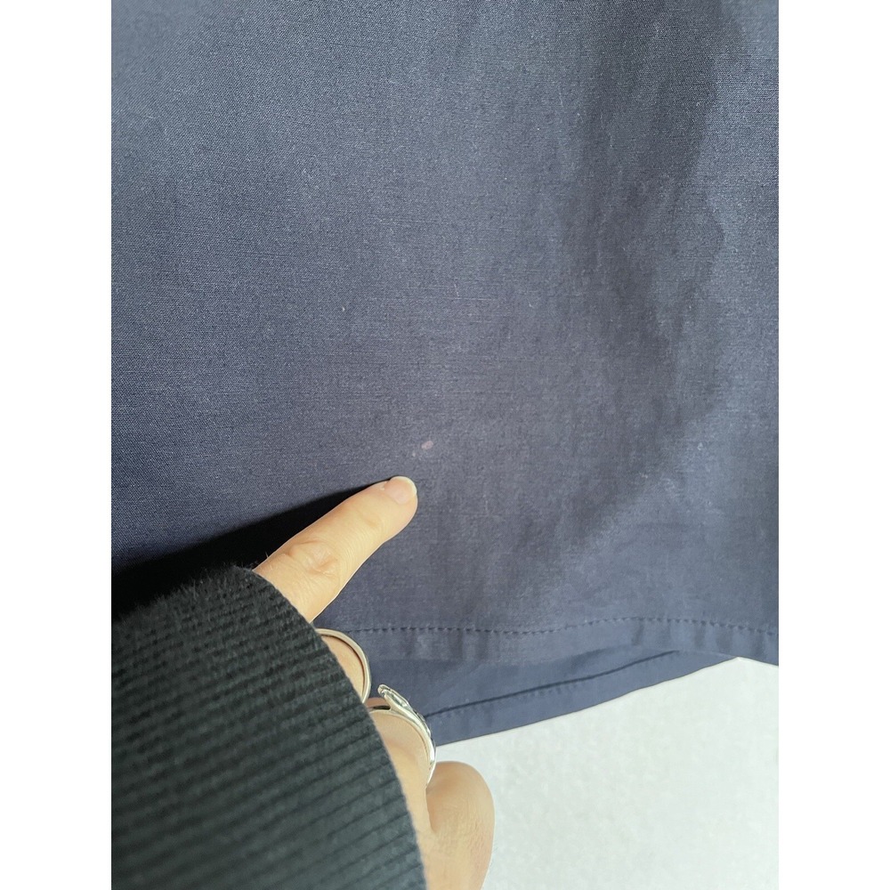 St John Flat Front Shorts Navy Blue Stretch Chino  Casual Bermudas Womens Sz 14 - Picture 6 of 6